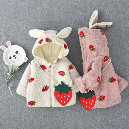 Strawberry Hooded Coat - Delicious Style