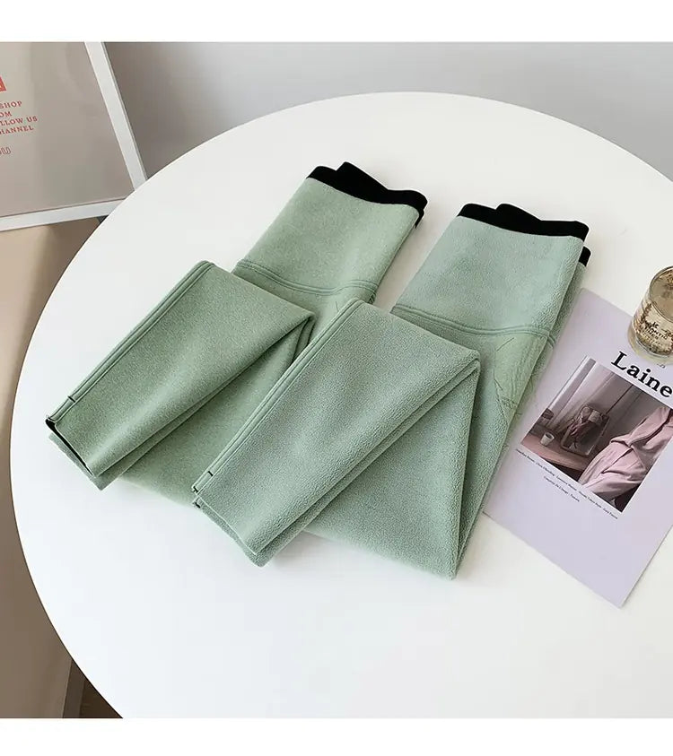 High-Waisted Slimming Sports Leggings for Warmth