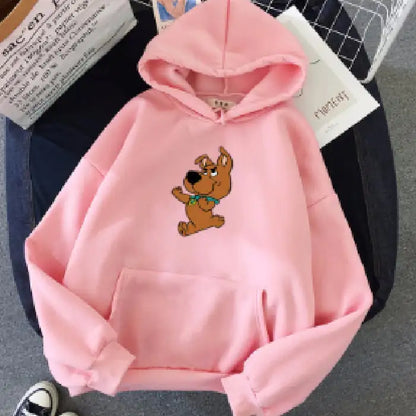 Korean Plus Velvet Hooded Sweater for Women