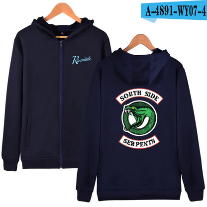 Riverdale Men's Zip Hoodie with Fleece Lining (Casual)