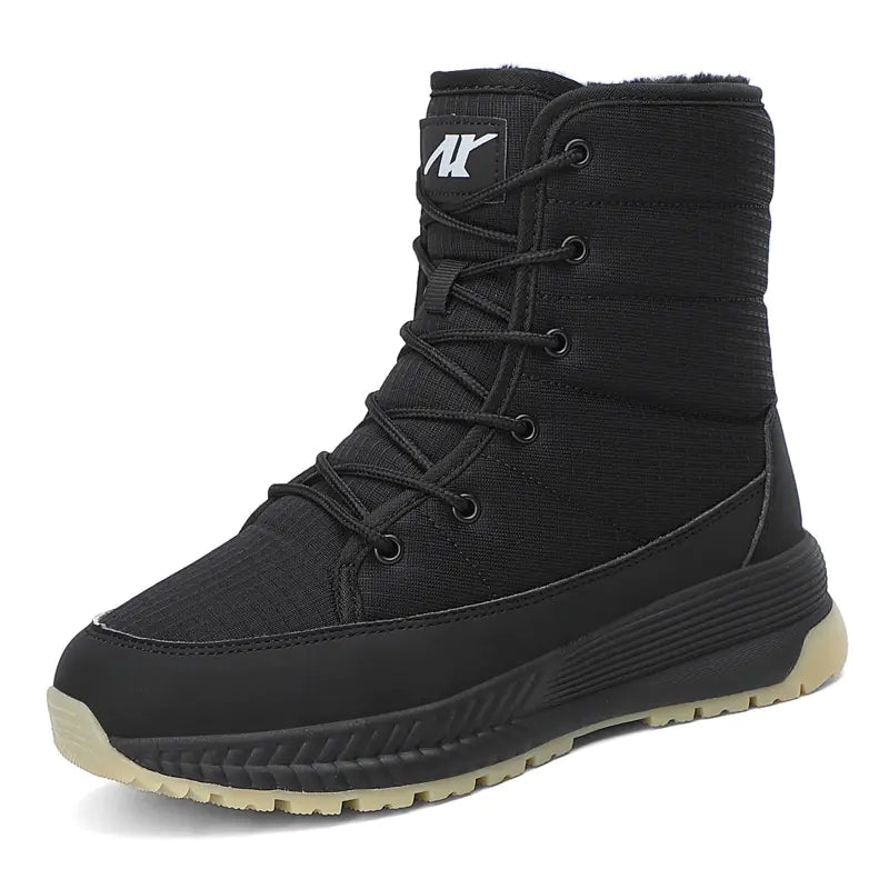 Mid-Tube Outdoor Velvet Warm Down Cotton Boots