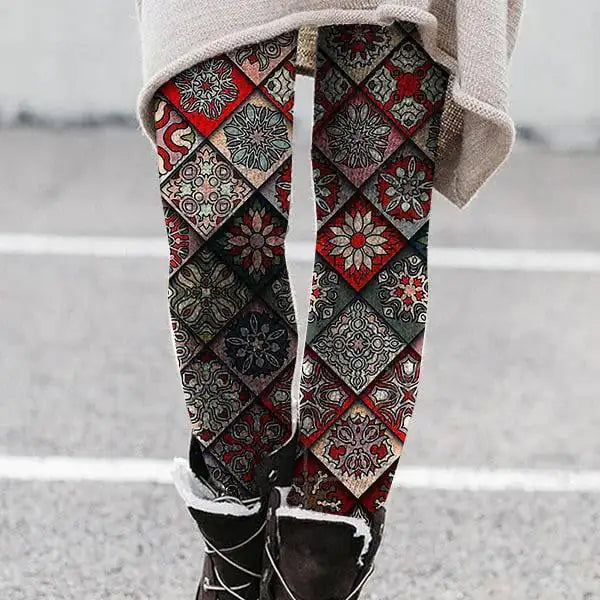 Hawaiian Style 3D Digital Print Leggings for All