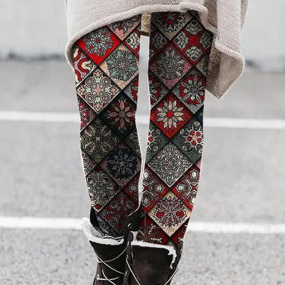 Hawaiian Style 3D Digital Print Leggings for All