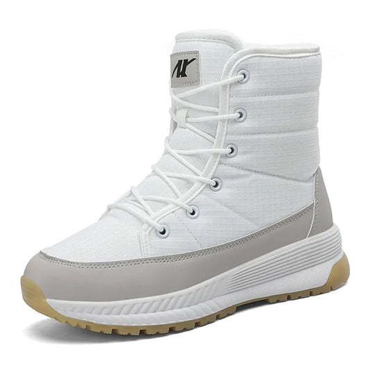 Mid-Tube Outdoor Velvet Warm Down Cotton Boots