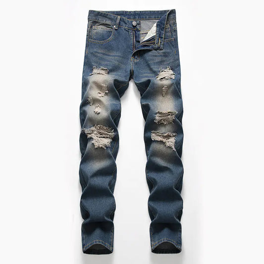 Men's Distressed Vintage Ripped Jeans for Amazon