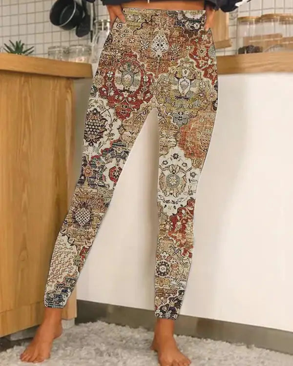 Hawaiian Style 3D Digital Print Leggings for All