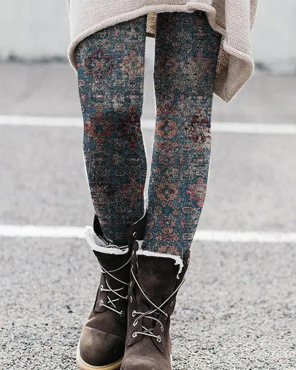 Hawaiian Style 3D Digital Print Leggings for All