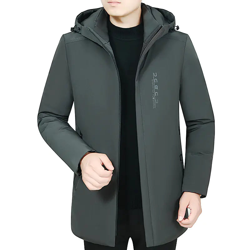 Men's Thickened Hooded Cotton-Padded Jacket (Large Size)