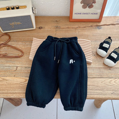 Children's Plush Sweatpants for Boys and Girls