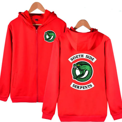 Riverdale Men's Zip Hoodie with Fleece Lining (Casual)