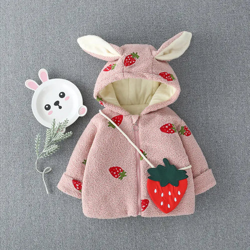 Strawberry Hooded Coat - Delicious Style