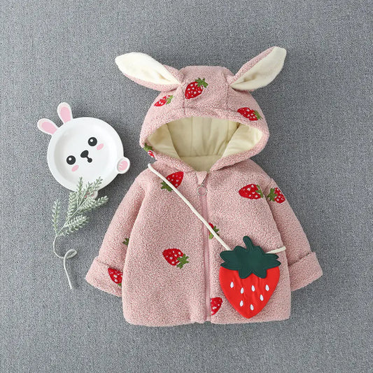 Strawberry Hooded Coat - Delicious Style