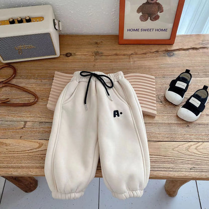 Children's Plush Sweatpants for Boys and Girls