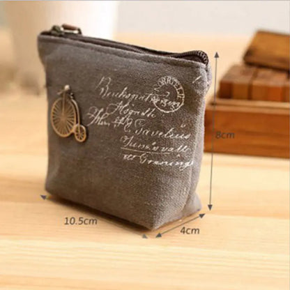 Fashion Retro Coin Purse, Cute Large Capacity Key Bag
