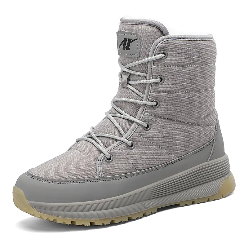 Mid-Tube Outdoor Velvet Warm Down Cotton Boots