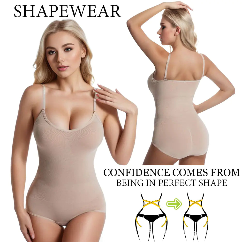 Plus Size Body Shaping Bodysuit with Butt Lift Design