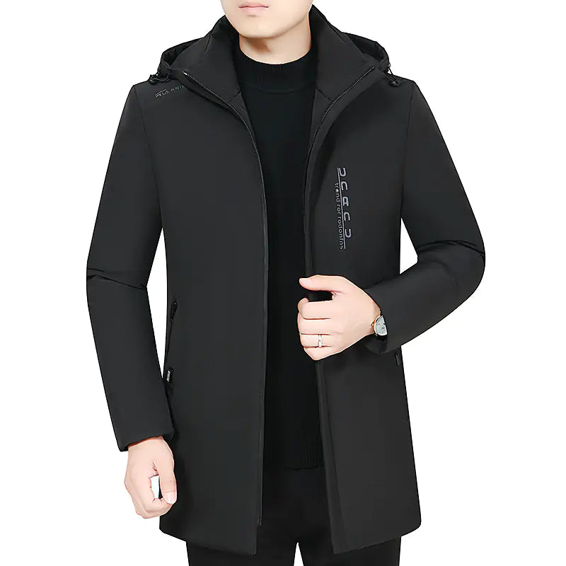 Men's Thickened Hooded Cotton-Padded Jacket (Large Size)
