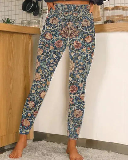 Hawaiian Style 3D Digital Print Leggings for All