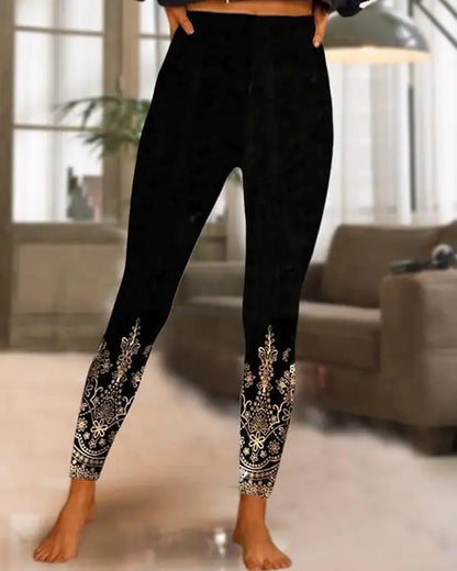 Hawaiian Style 3D Digital Print Leggings for All