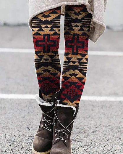 Hawaiian Style 3D Digital Print Leggings for All