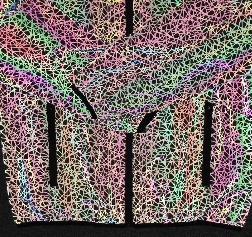 Colorful Reflective Jacket for Streetwear and Casual Use