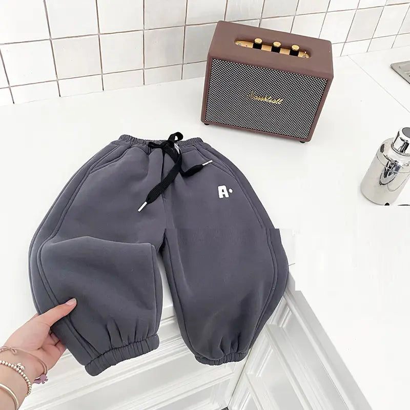 Children's Plush Sweatpants for Boys and Girls