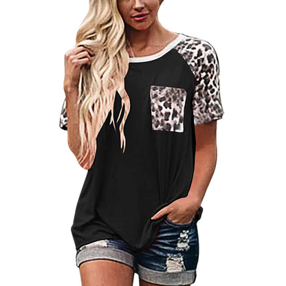 Spring/Summer 2020 Women's Leopard Print T-Shirt