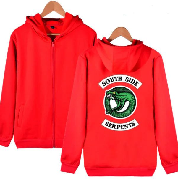 Riverdale Men's Zip Hoodie with Fleece Lining (Casual)