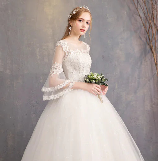 2018 Princess Dream Wedding Dress with Long Sleeves