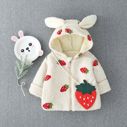 Strawberry Hooded Coat - Delicious Style