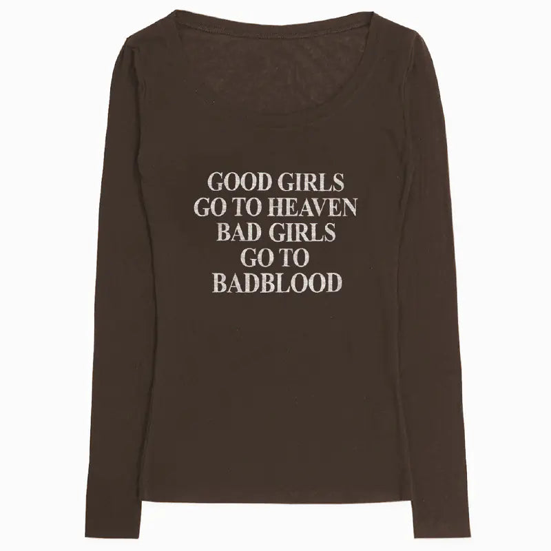 V-Neck Long Sleeve Angel Wings Hollow T-Shirt