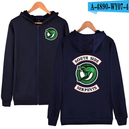 Riverdale Men's Zip Hoodie with Fleece Lining (Casual)