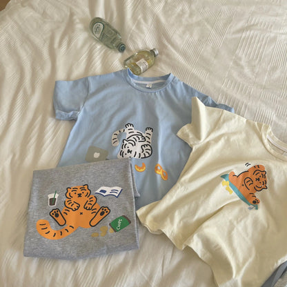 Korean Cartoon Children's Clothing for Boys and Girls