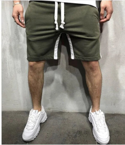 Men's Color Block Sports Shorts - Trendy Summer Style