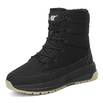 Mid-Tube Outdoor Velvet Warm Down Cotton Boots