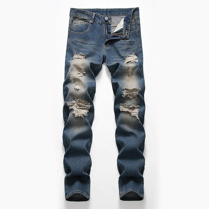 Men's Distressed Vintage Ripped Jeans for Amazon