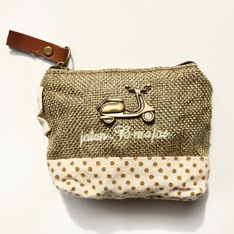 Fashion Retro Coin Purse, Cute Large Capacity Key Bag